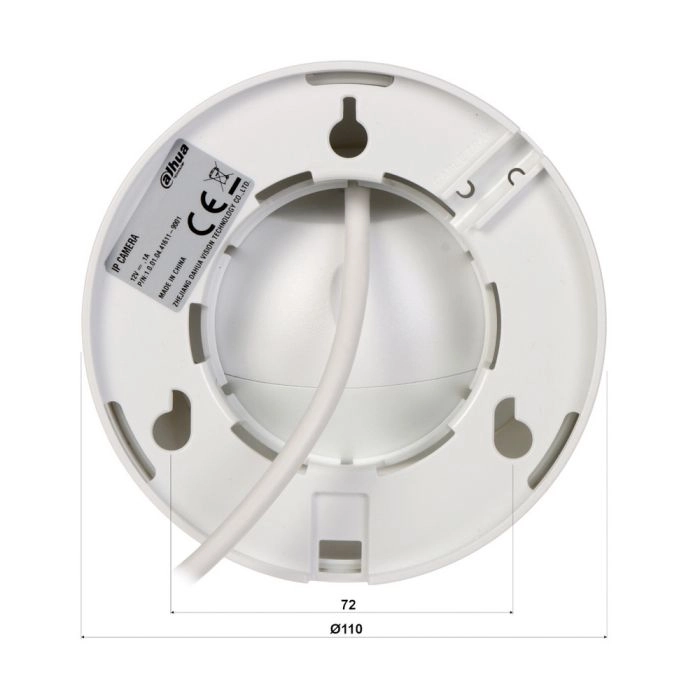 IP-відеокамера 2 Мп Dahua DH-IPC-HDW1230DT-SAW з Wi-Fi і вбудованим мікрофоном для системи відеоспостереження - Зображення 6