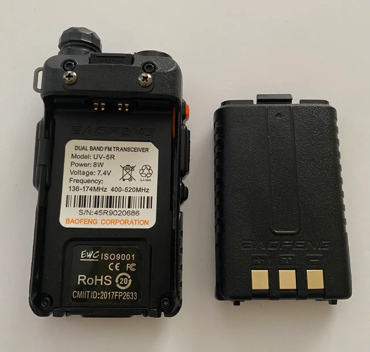 Рація Baofeng (Баофенг) UV-5R портативна, потужністю 8w - Зображення 3