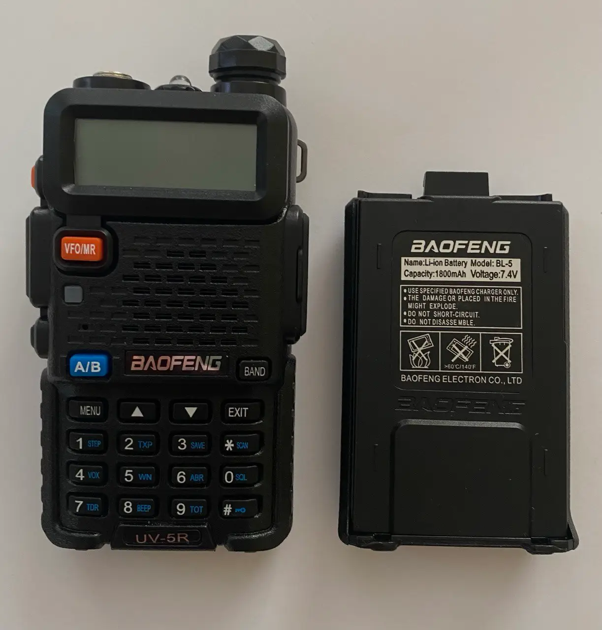 Рація Baofeng (Баофенг) UV-5R портативна, потужністю 8w - Зображення 4