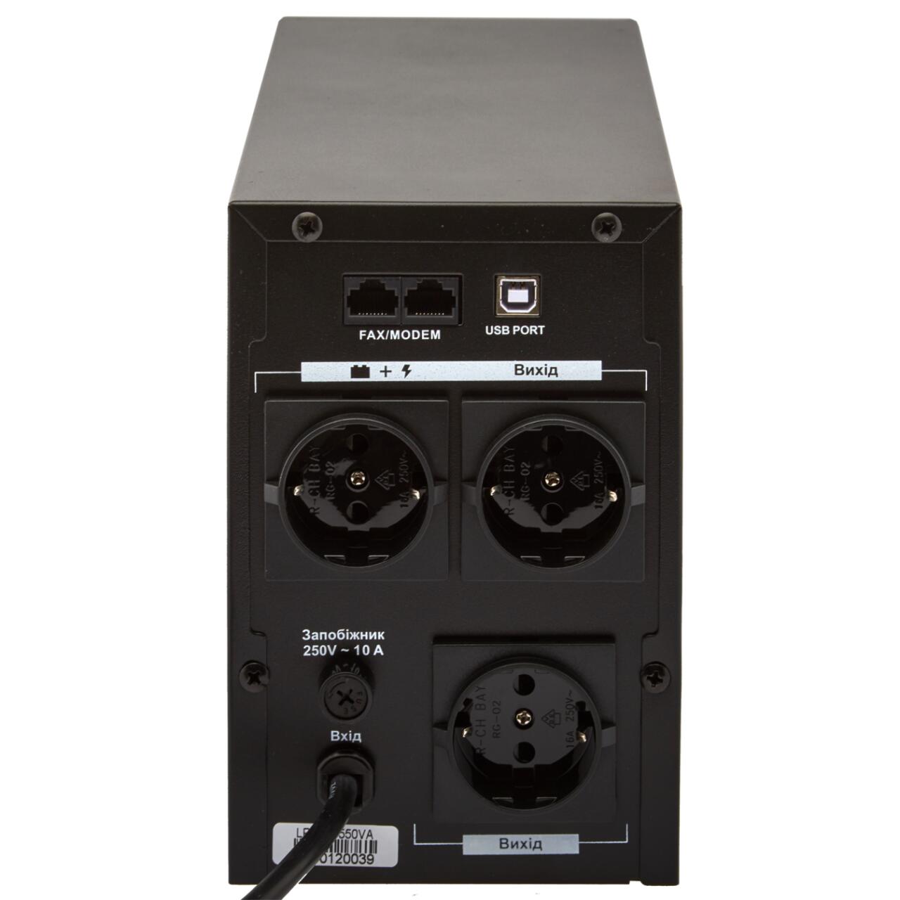 Лінійно-інтерактивне ДБЖ LPM-UL1250VA (875Вт) - Зображення 4