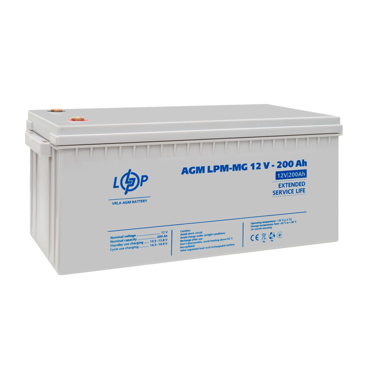 Акумулятор мультигелевий LPM-MG 12V - 200 Ah - Зображення 5