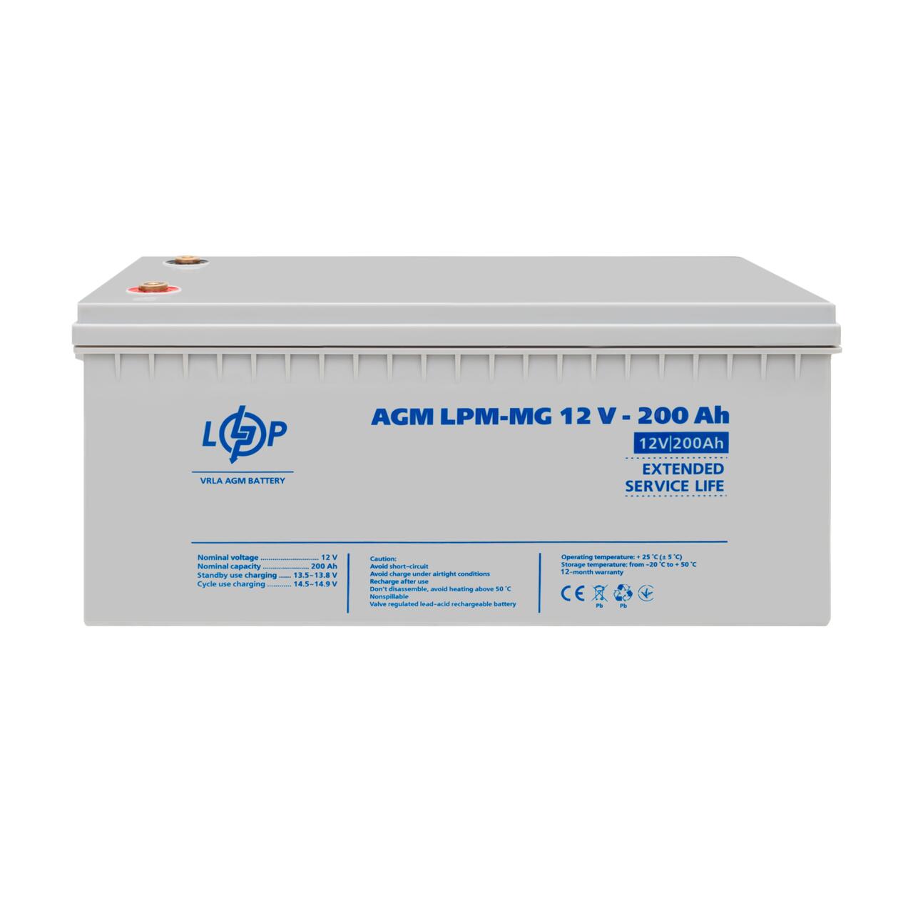 Акумулятор мультигелевий LPM-MG 12V - 200 Ah - Зображення 7