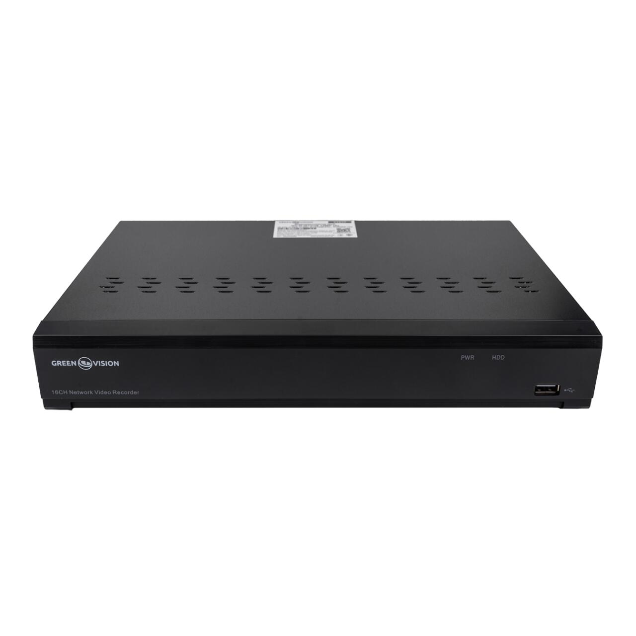 IP відеореєстратор 16-канальний 12MP NVR GreenVision GV-N-I017/16 (A) - Зображення 2