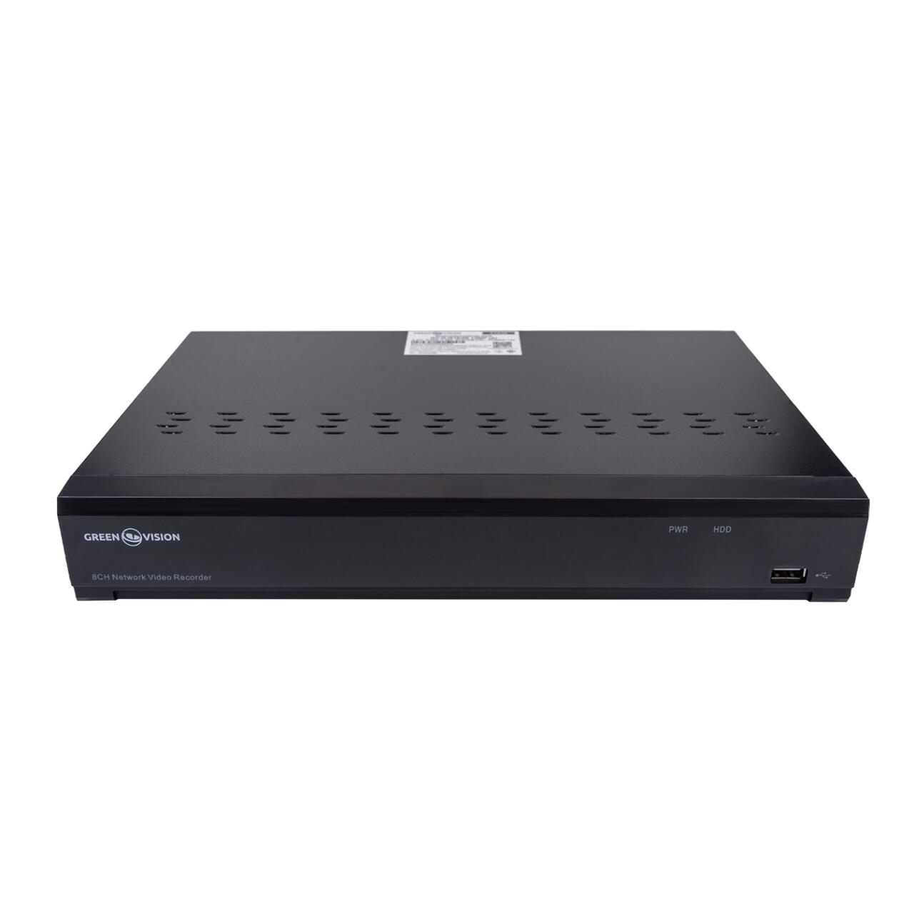 IP відеореєстратор 8-канальний 12MP NVR GreenVision GV-N-I016/08 (A) - Зображення 2