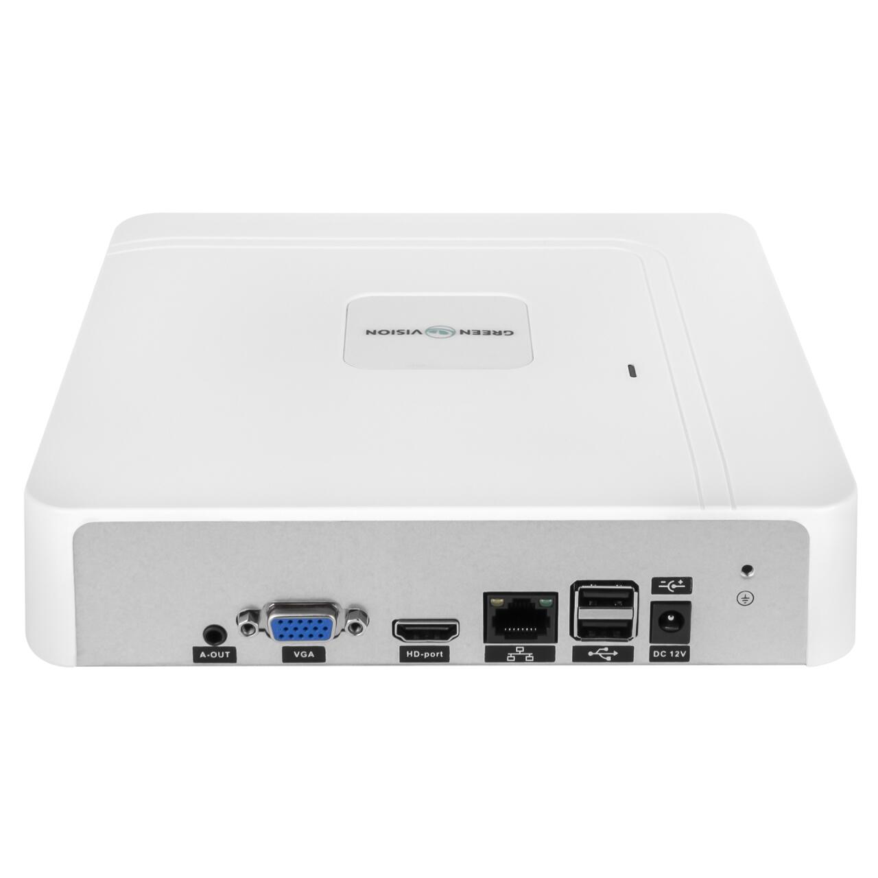 IP відеореєстратор 9-канальний 8MP NVR GreenVision GV-N-S019/9 (Lite) - Зображення 4